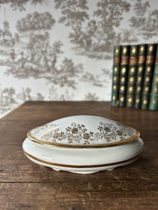 《フランス Vintage LIMOGES FRANCE リモージュの小物入れ》トリンケット ボンボニエール コレクション 金彩_10