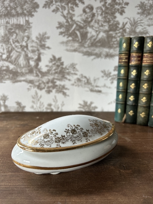 《フランス Vintage LIMOGES FRANCE リモージュの小物入れ》トリンケット ボンボニエール コレクション 金彩_3