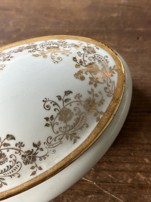 《フランス Vintage LIMOGES FRANCE リモージュの小物入れ》トリンケット ボンボニエール コレクション 金彩_6