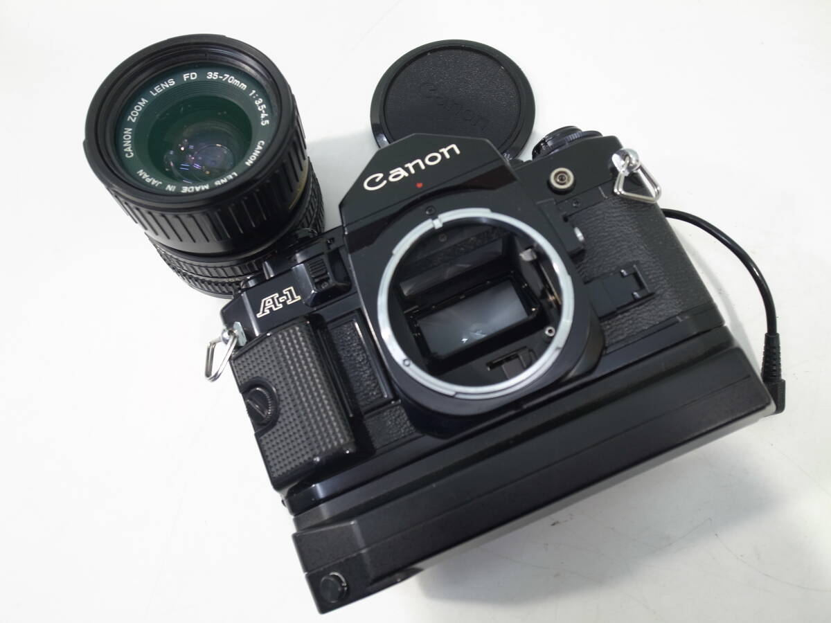 Canon A-1 フィルムカメラ 35-70mmレンズ付き 〇Canon A-1 Zoom LENS FD 35-70mm 1:3.5-4.5 キャノン フィルムカメラ