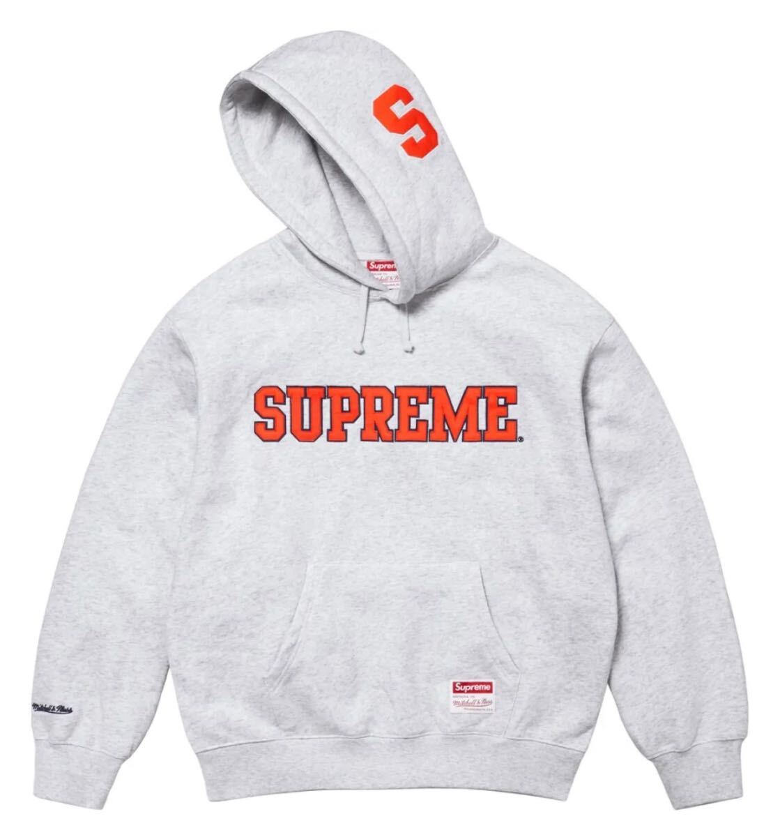 Supreme x Mitchell & Ness NCAA Hooded Sweatshirt Ash Grey Supreme x Mitchell & Ness NCAA Hooded Sweatshirt Ash Grey