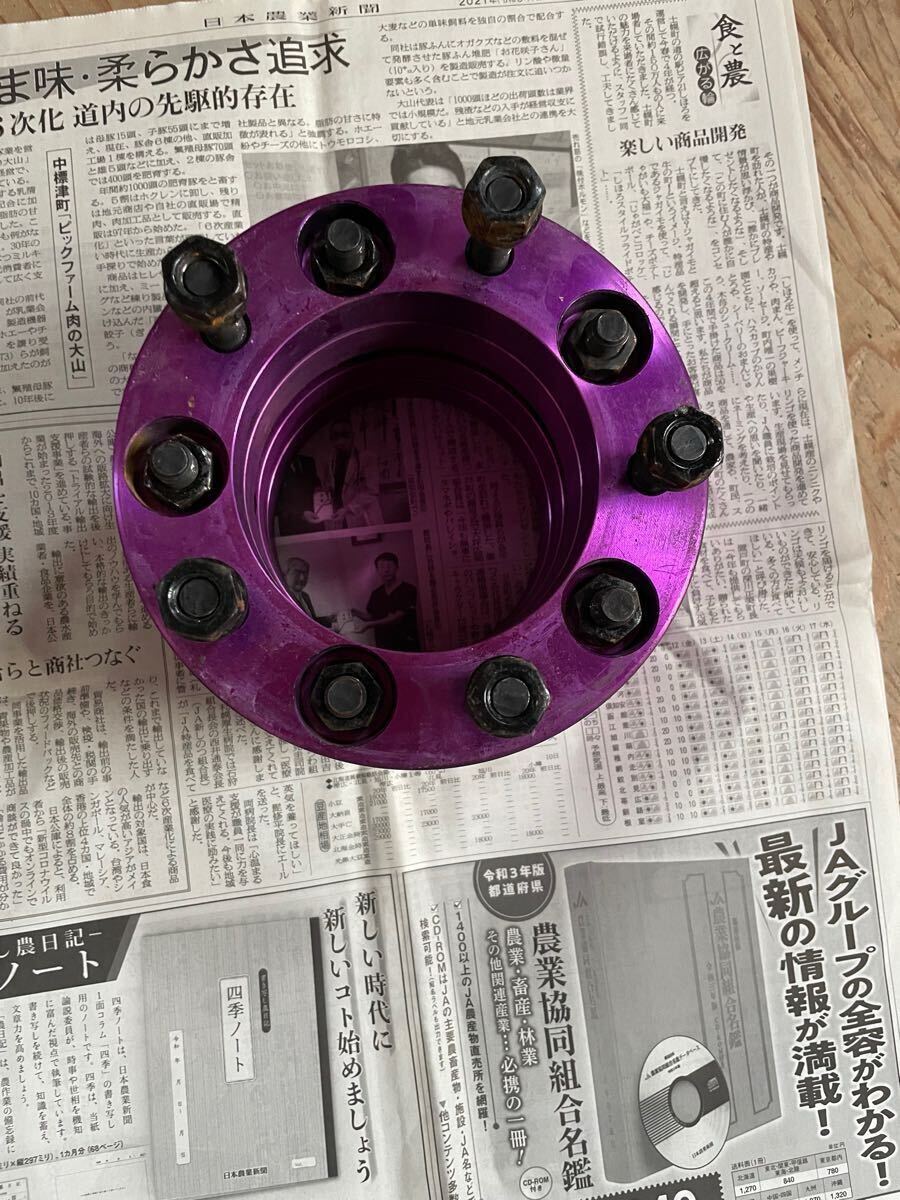 ジムニー ワイドトレッドスペーサー 4枚 PCD139.7 25mm紫 JA11 JA22 JB23W JB33 JB43 SJ30 JB64W JB74W　ワイトレ_3