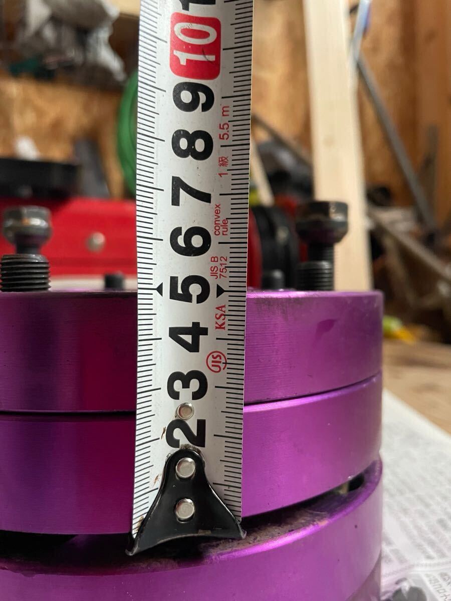 ジムニー ワイドトレッドスペーサー 4枚 PCD139.7 25mm紫 JA11 JA22 JB23W JB33 JB43 SJ30 JB64W JB74W　ワイトレ_4