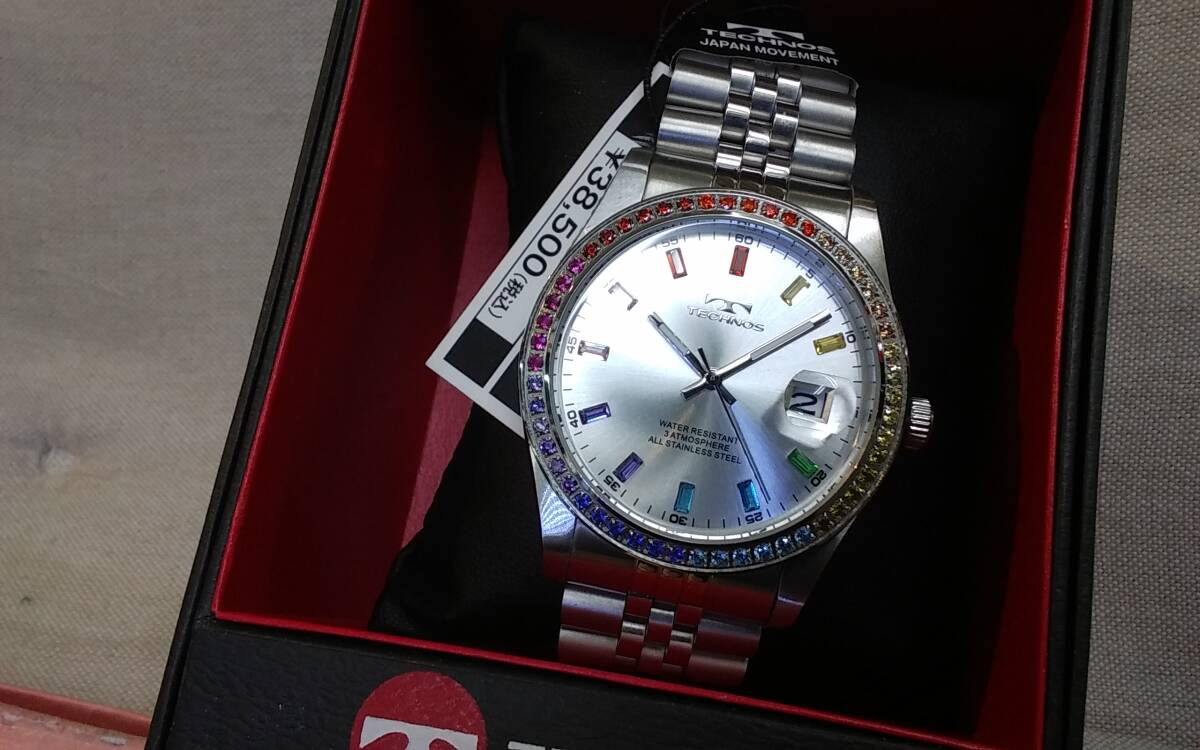 TECHNOS テクノス 腕時計 回転ベゼル Quartz 男 スポーツ ダイバーズ 