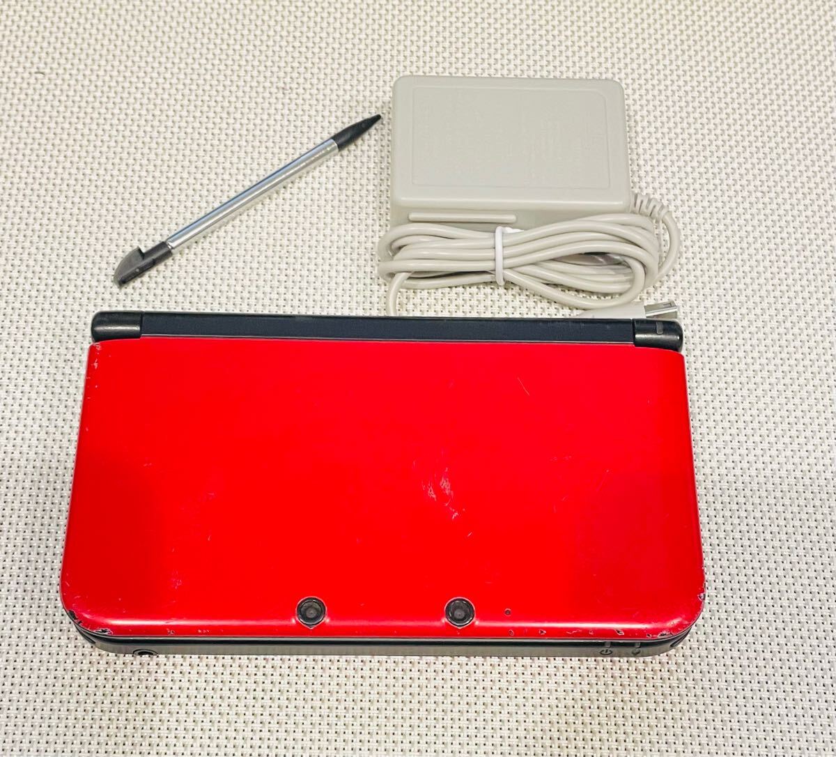ニンテンドー3DSLL レッドブラック 本体動作品 送料無料 付属品付き