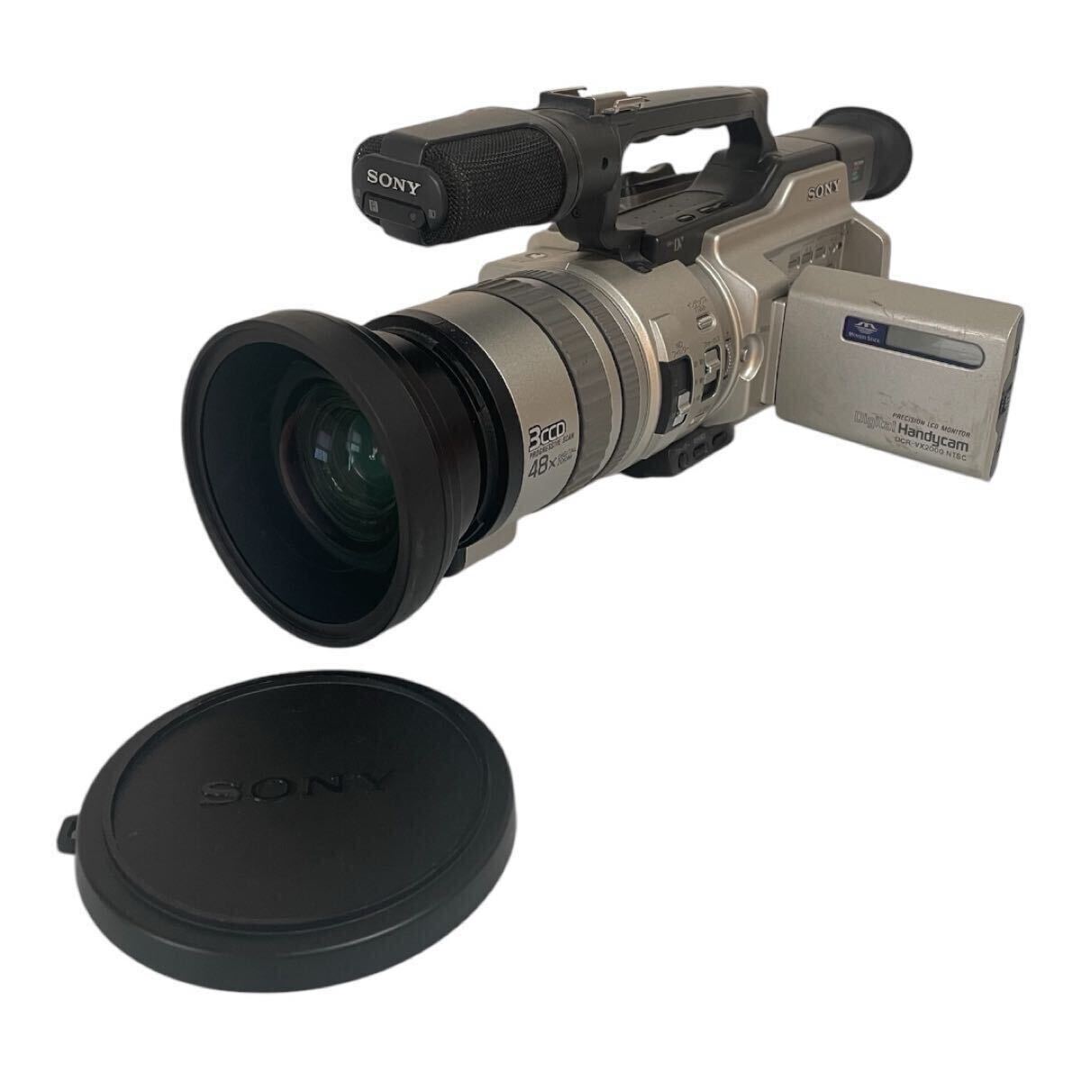 SONY DCR-VX2000 + ワイコンVCL-HG0758 動作品/ワイコンレンズ付属】SONY DCR-VX2000 VCL-HG0758 ソニー