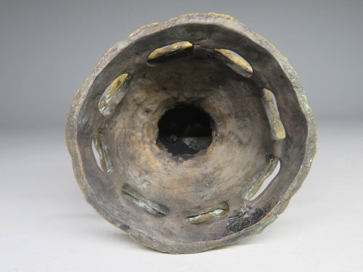 【李朝/高麗 特集出品】朝鮮金銅仏　高麗金銅観音菩薩立像　朝鮮伝来　統一新羅～高麗時代/高麗金銅仏像/朝鮮美術　lot:12145_7
