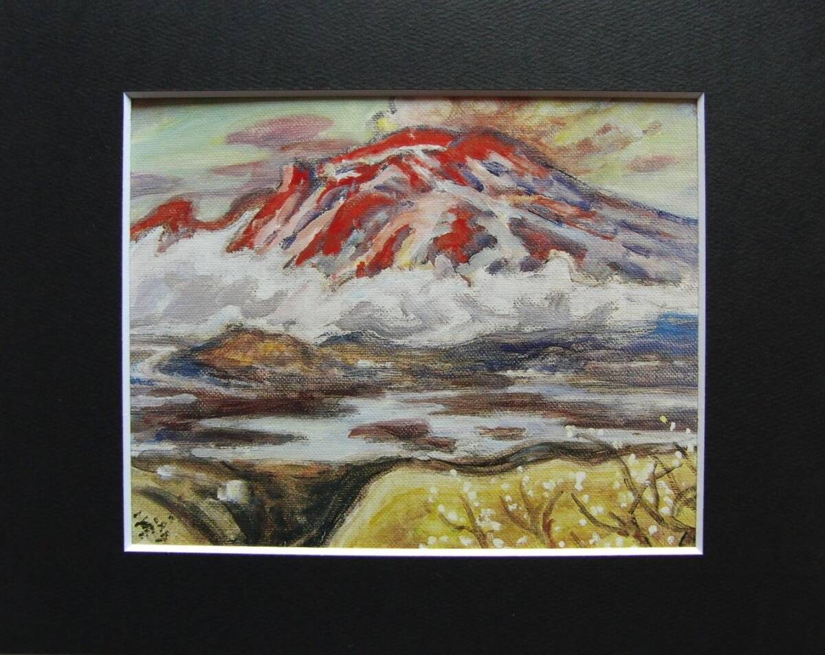 小山敬三、紅浅間有明月、豪華・希少・大判画集画、新品高級額・額装付 小山敬三 美術品 東京 有明月 小山敬三の値段と価格推移は？｜4件の