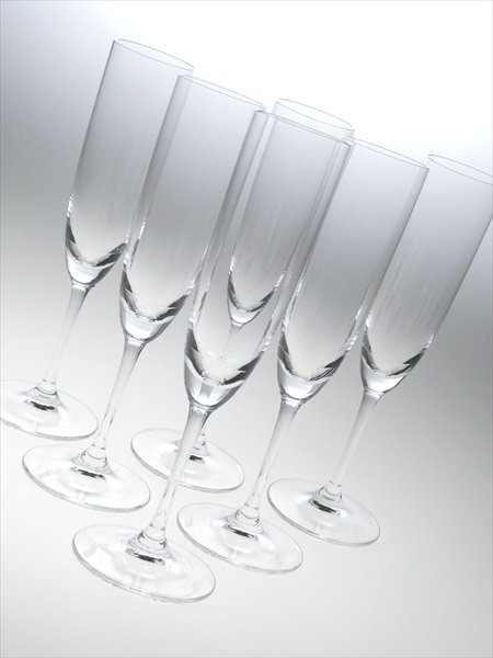 n664 RIEDEL リーデル クリスタル シャンパングラス シャンパンフルート 6客