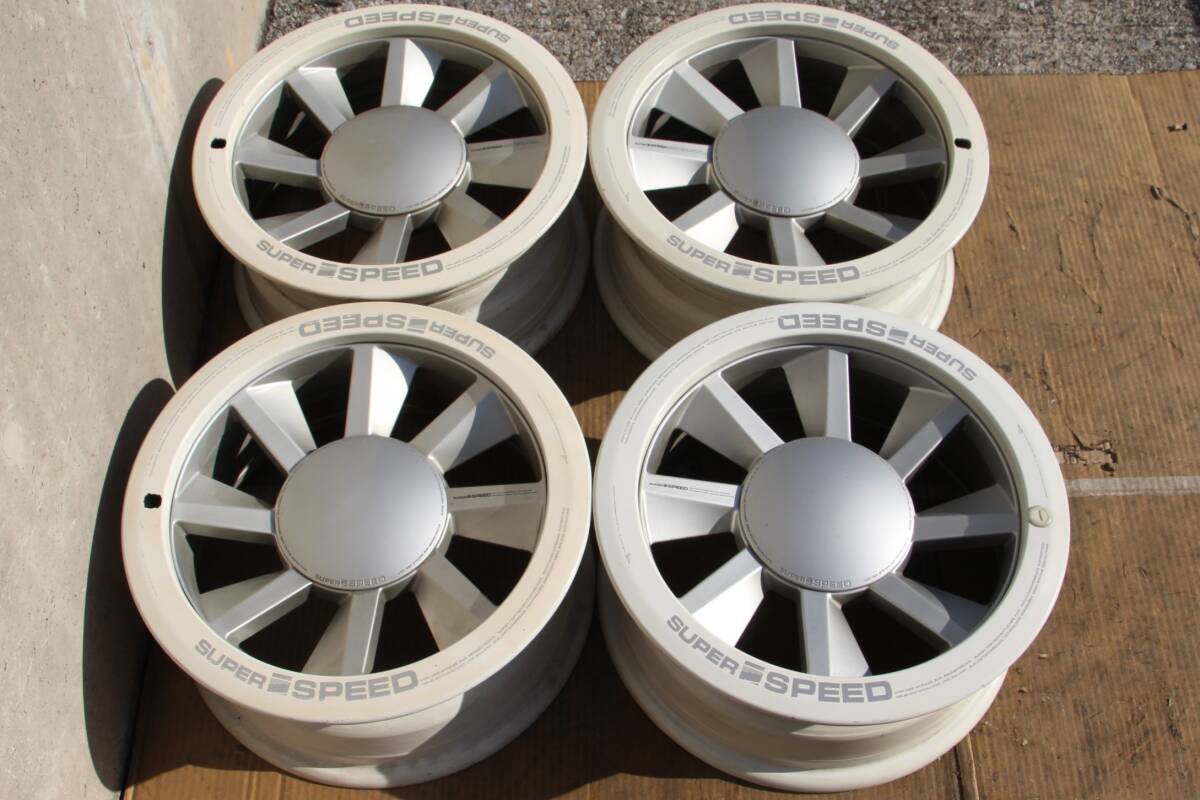 HEROES RACING　I-SPEED　左右専用デザイン 1000円から売り切り♪超希少当時物♪SUPER SPEED♪PCD可変♪HEROES タイヤ・ホイール