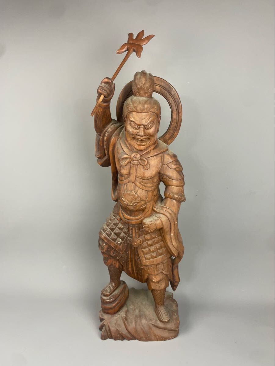 仏像 仏教美術 | 木像 毘沙門天 江戸時代 MARUZEN 時代仏 木彫 鎌倉時代 高