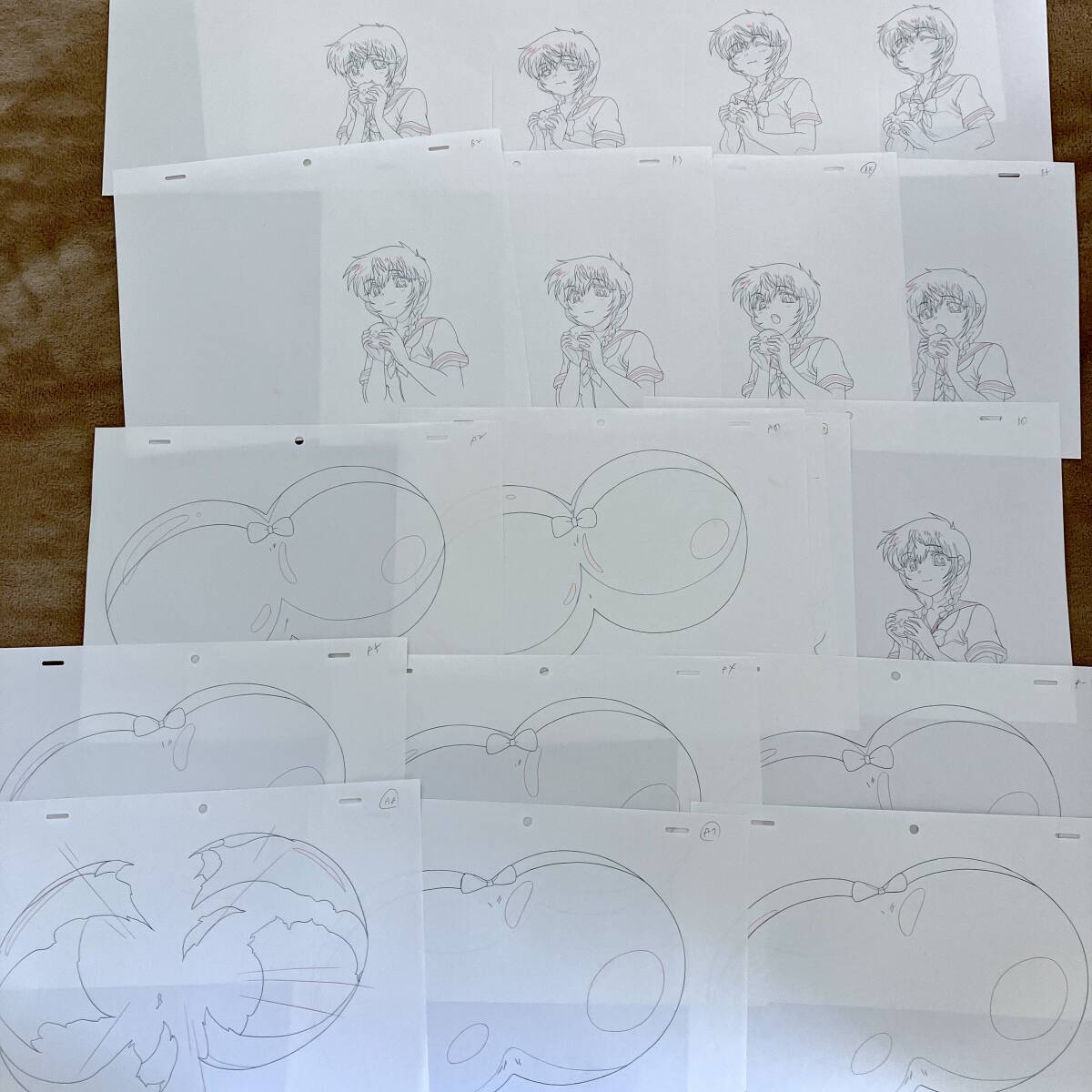 ちゅーぶら!! オープニング 直筆 原画 31枚セット ／Genga Cel セル画／アニメ Anime 原動画 直筆 原画 ちょびっツ 6枚 ゲーム・おもちゃ・グッズ 其の432