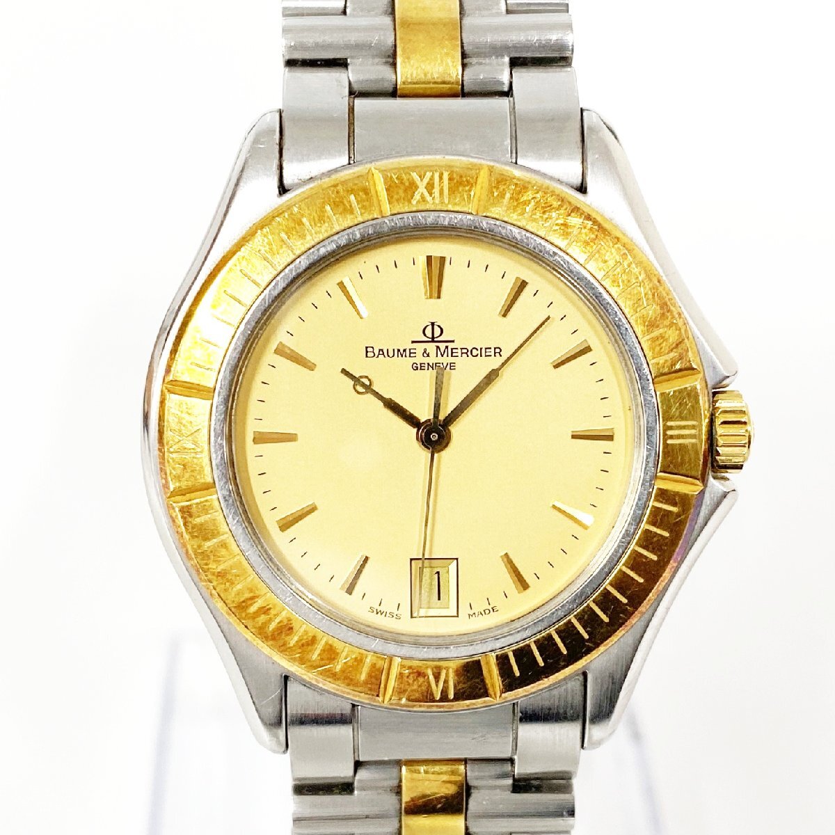 1円スタート BAUME&MERCIER ボーム&メルシェ MV045045 ジュネーブ GP 