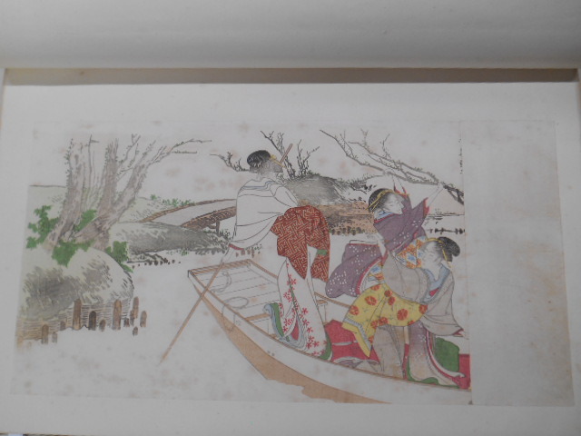 浮世 風俗 やまと錦絵 江戸末期時代上巻 1冊 葛飾北斎 20図揃 戦前