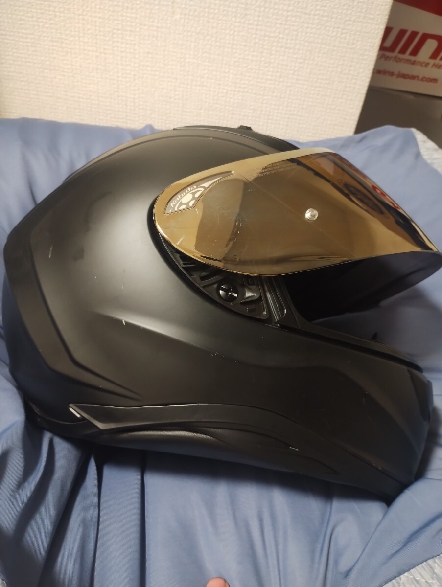 OGK KABUTO KAMUI-3 インナーバイザー　スモークシールド　ピンロックシート付き59~60 Lサイズ_2