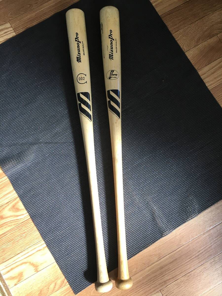 祝 米野球殿堂入り イチロー選手 オリックス時代 サイン入り バット 2本セット ミズノプロ mizuno plo_4