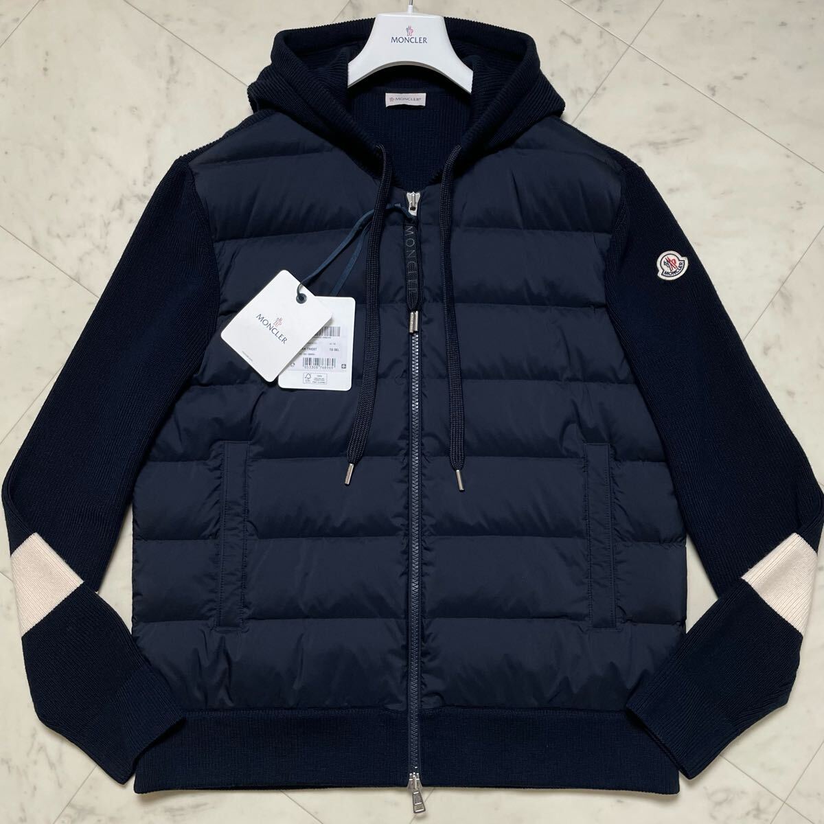 未使用級/希少3XL☆ MONCLER モンクレール CARDIGAN TRICOT ニット切替