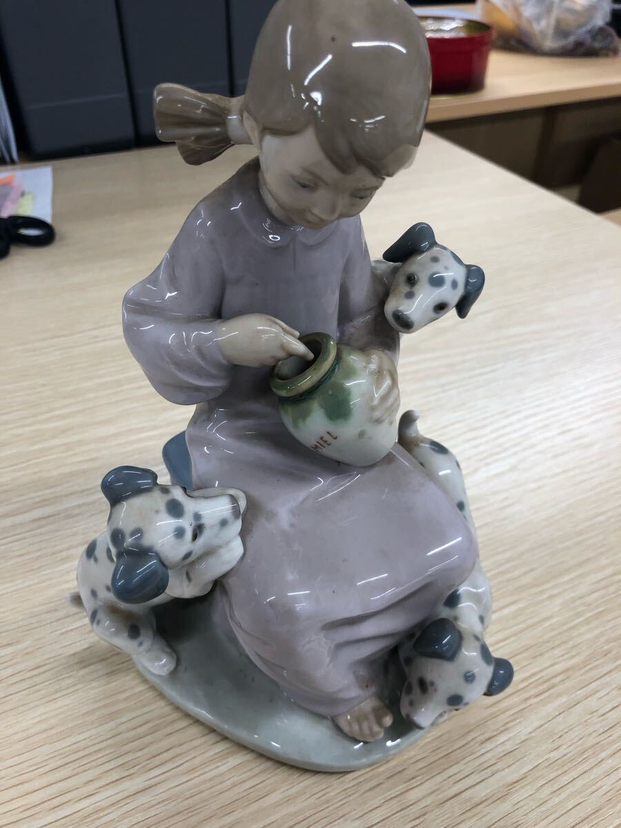 工芸品 rm) LLADRO リヤドロ フィギュリン 私のパピィたち 置物