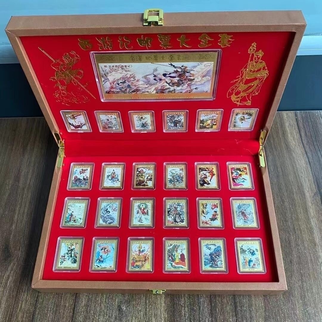 3799 外国切手 中国 2014年アニメ 西遊記（大いに天宮を騒かがす）切手帳 四大名著西遊記切手記念章C 収蔵品放出 切手で綴る西遊記切手冊子
