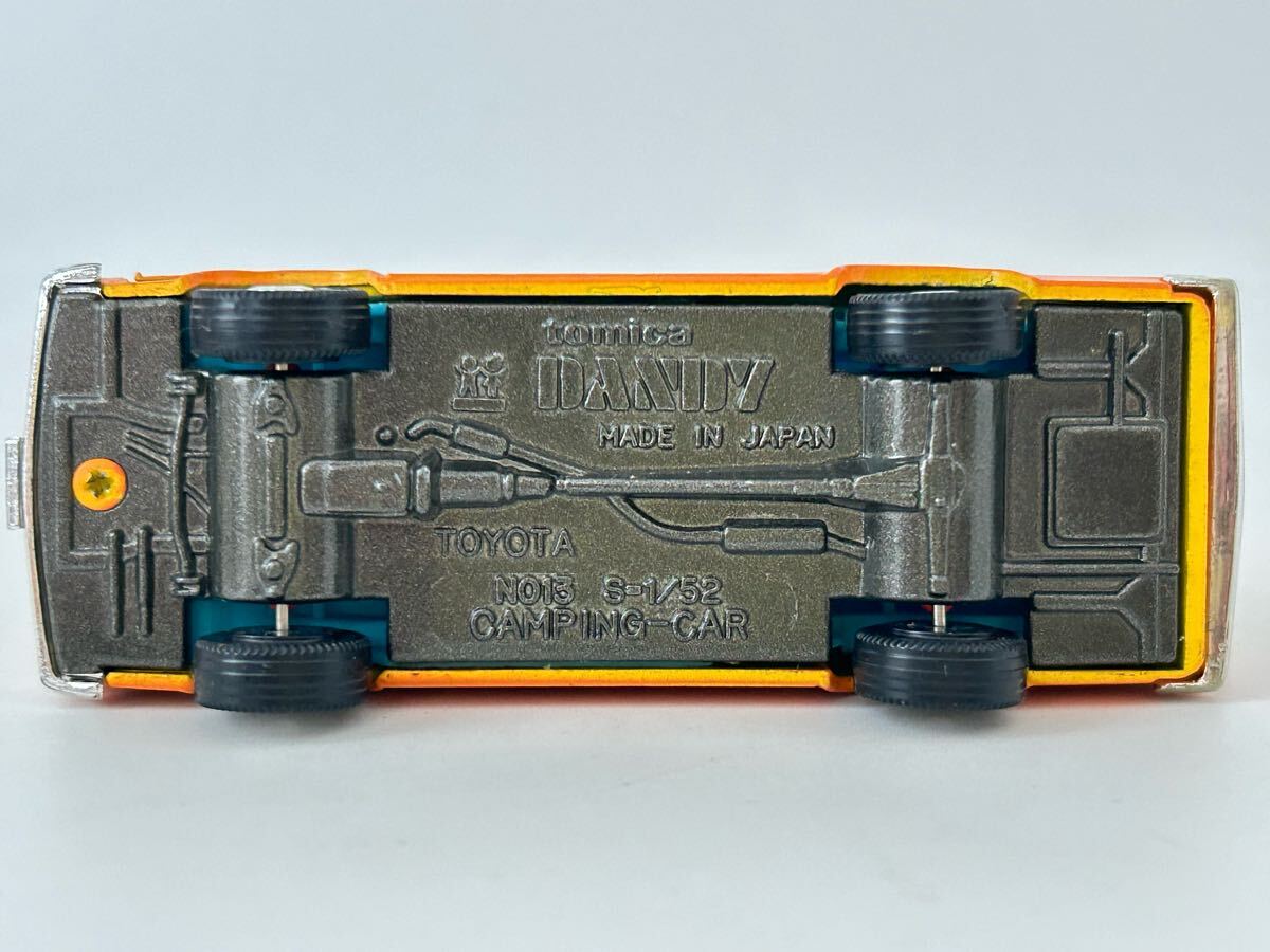 （S313）ミニカー トミカダンディ tomica DANDY 013 トヨタ TOYOTA ハイエース HI-ACE コミューター キャンピングカー 1/52 当時物 箱付_7