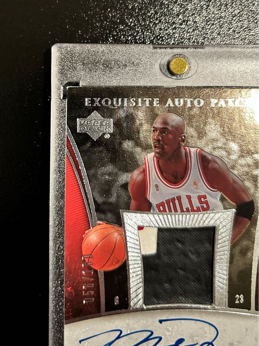 マイケル ジョーダン パッチ 直筆 サインカード ブルズ michael jordan patch auto autograph ...