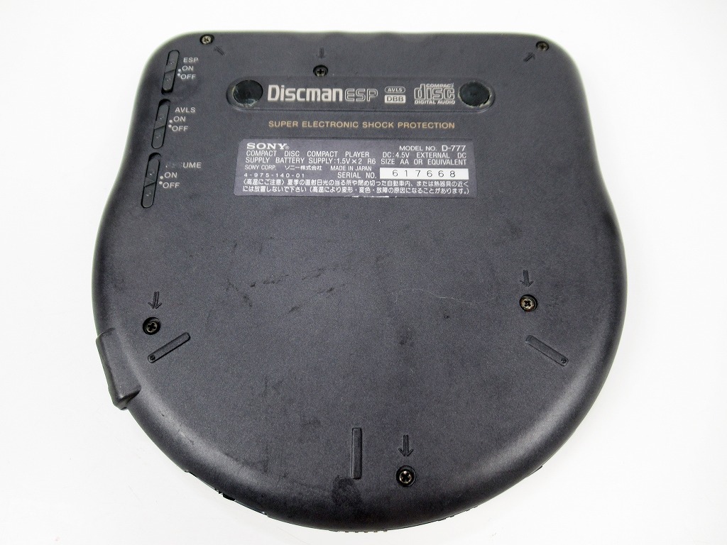 ☆[A66]SONY ソニー Discman ESP D-777 ディスクマン ポータブルCD