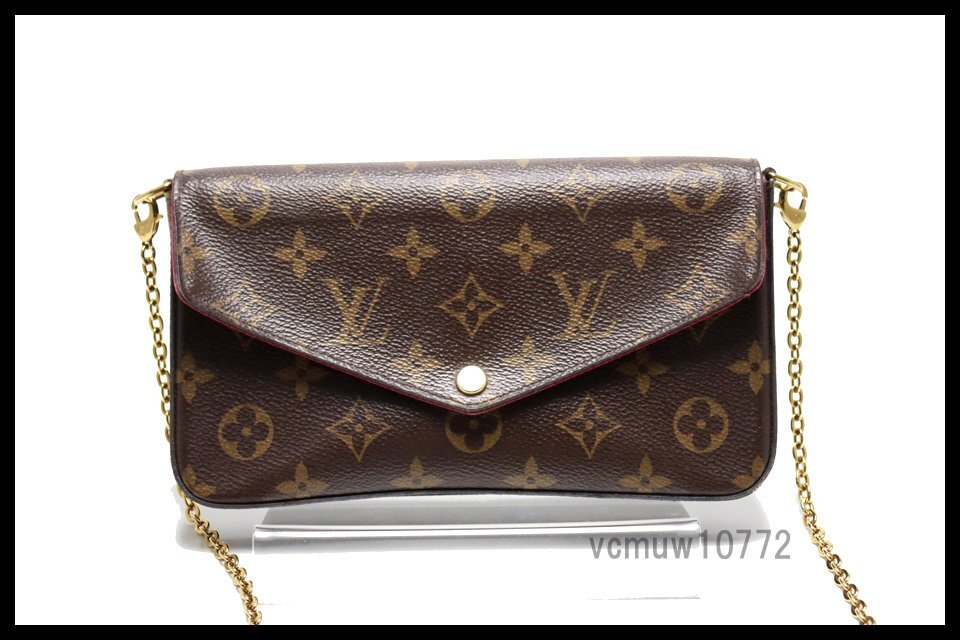 RFIDタグ近年希少美中古□LOUIS VUITTON モノグラム ポシェットフェリ
