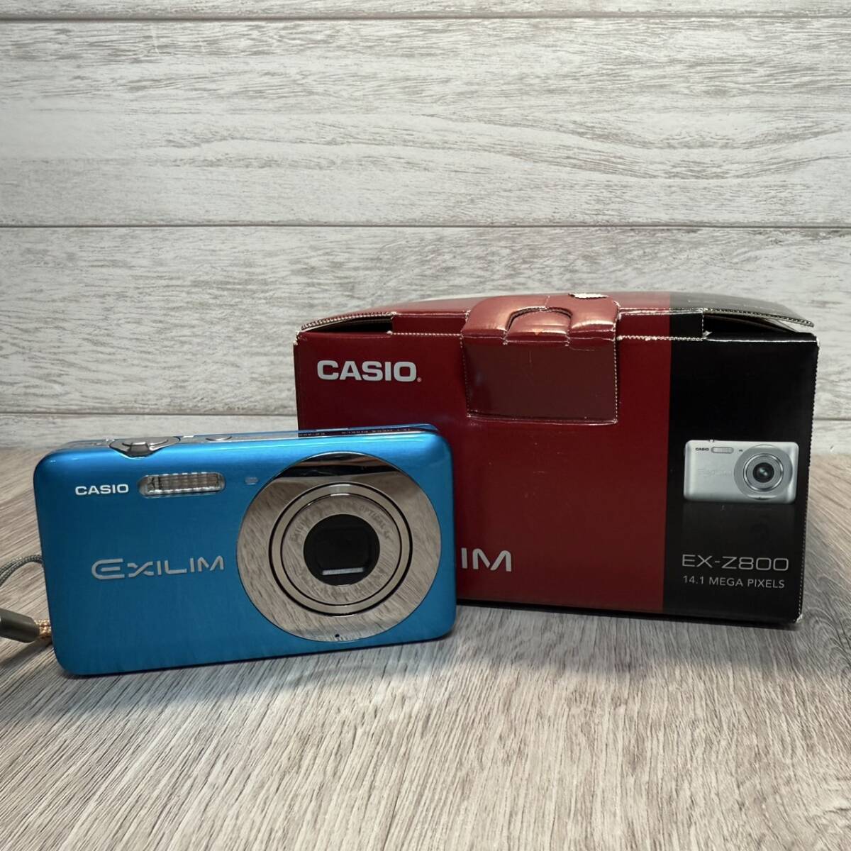 カメラ CASIO EXILIM EX-Z800 コンパクトデジタルカメラ ブルー