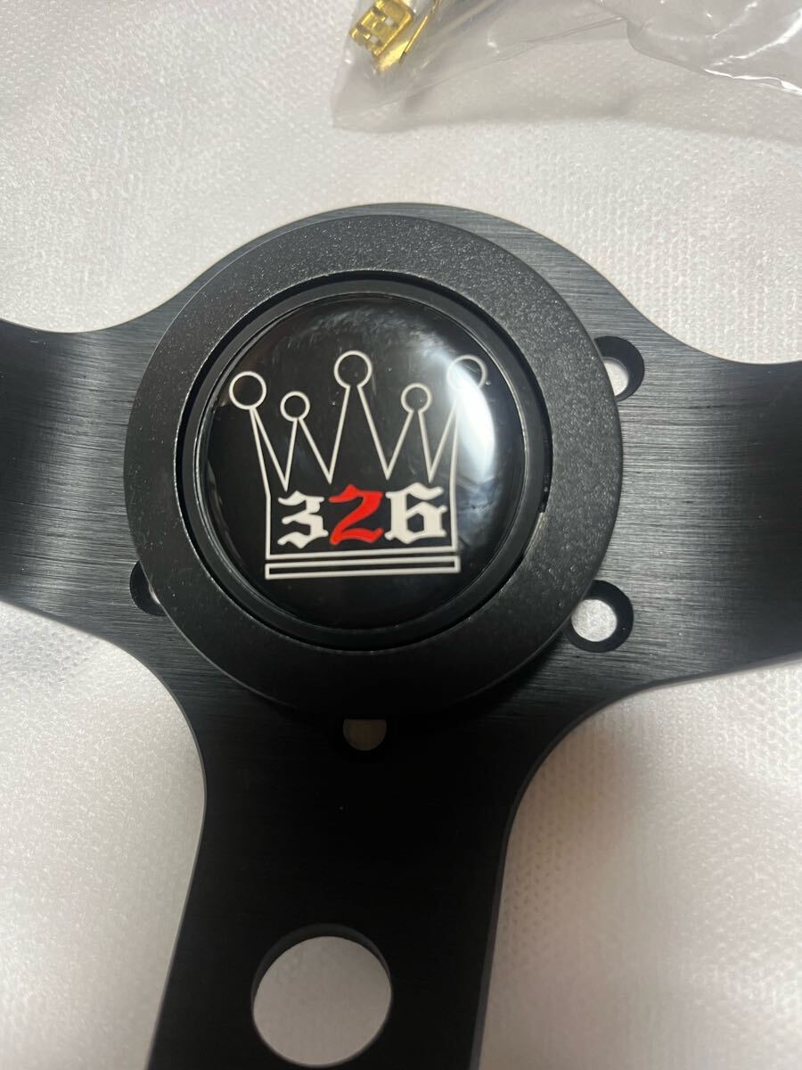 ステアリング　ハンドル　ディープコーン　スタンス　車高短　ドリフト　モモ　ナルディ　326 Power ラリークイック　330mm 汎用　社外_3