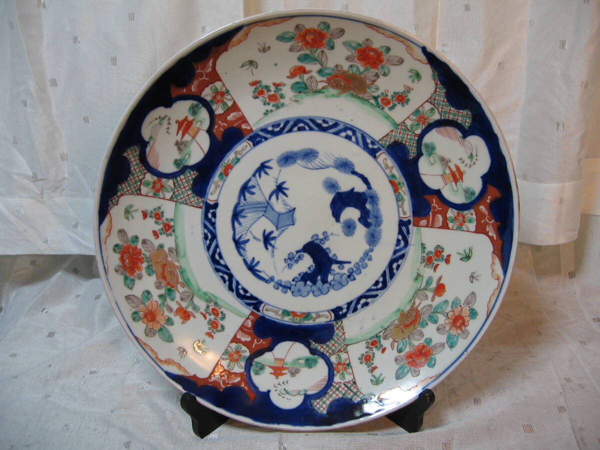 大皿☆色絵☆有田焼☆伊万里焼☆中古品_1