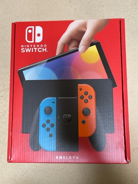 新品未開封 有機ELモデル Nintendo Switch (有機ELモデル) Joy-Con(L) ネオンブルー/(R) ネオンレッド HEG-S-KABAA 4902370548501 未使用品_1