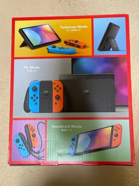 新品未開封 有機ELモデル Nintendo Switch (有機ELモデル) Joy-Con(L) ネオンブルー/(R) ネオンレッド HEG-S-KABAA 4902370548501 未使用品_2
