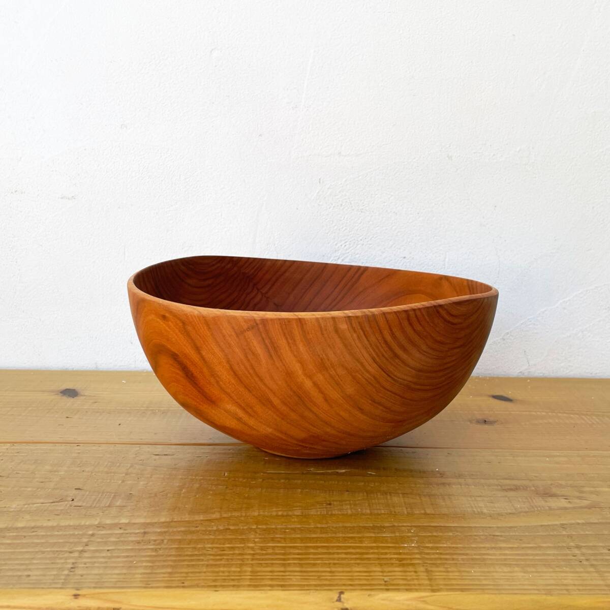 ☆ 須田二郎 木製の器 ボウル 24cm 無垢材 木工旋盤 ターニングウッド