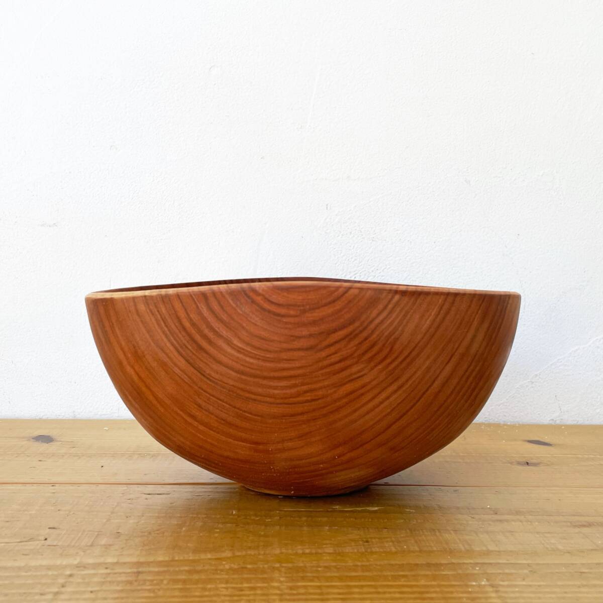 ☆ 須田二郎 木製の器 ボウル 24cm 無垢材 木工旋盤 ターニングウッド