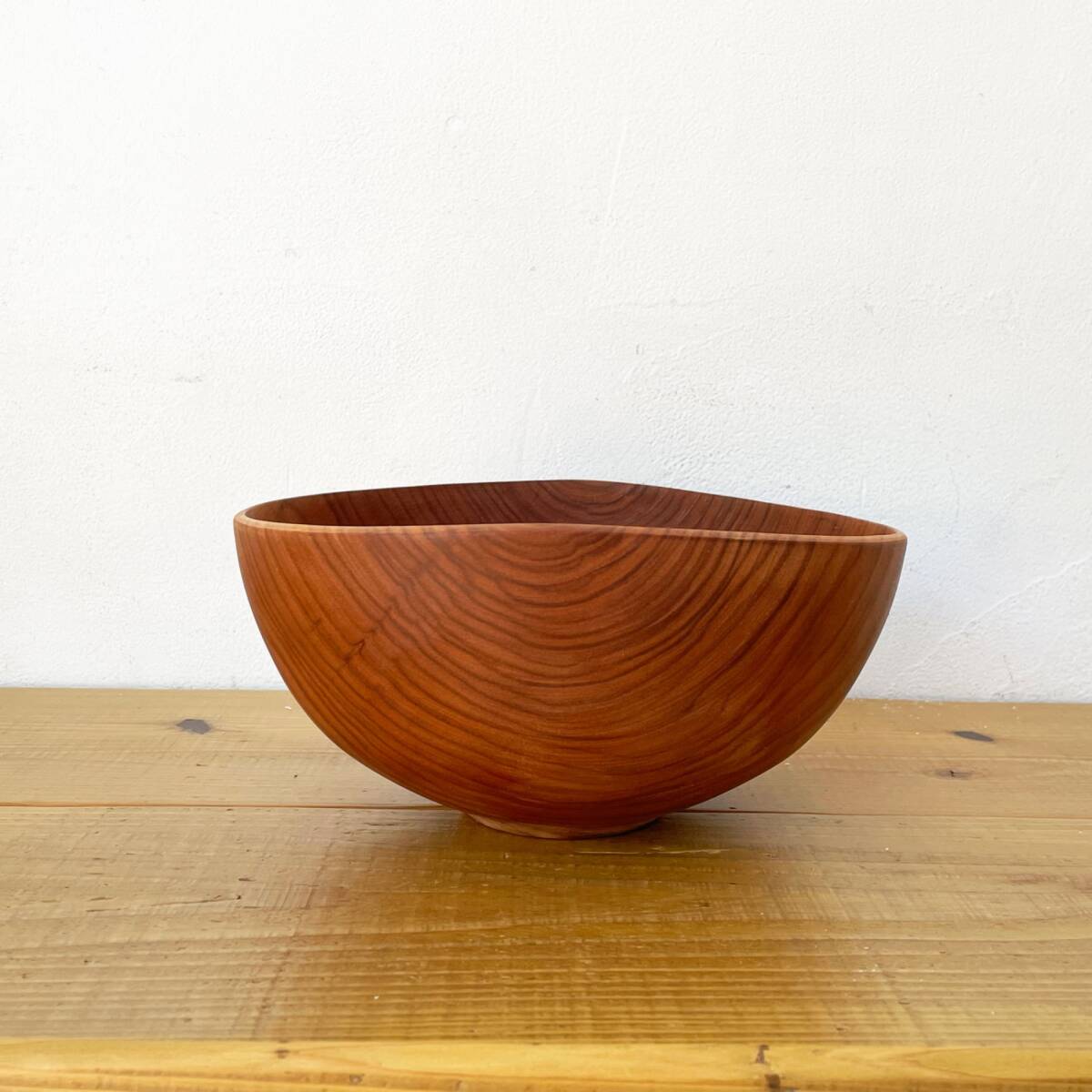 ☆ 須田二郎 木製の器 ボウル 24cm 無垢材 木工旋盤 ターニングウッド