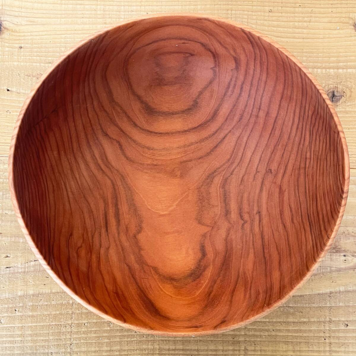 ☆ 須田二郎 木製の器 ボウル 24cm 無垢材 木工旋盤 ターニングウッド