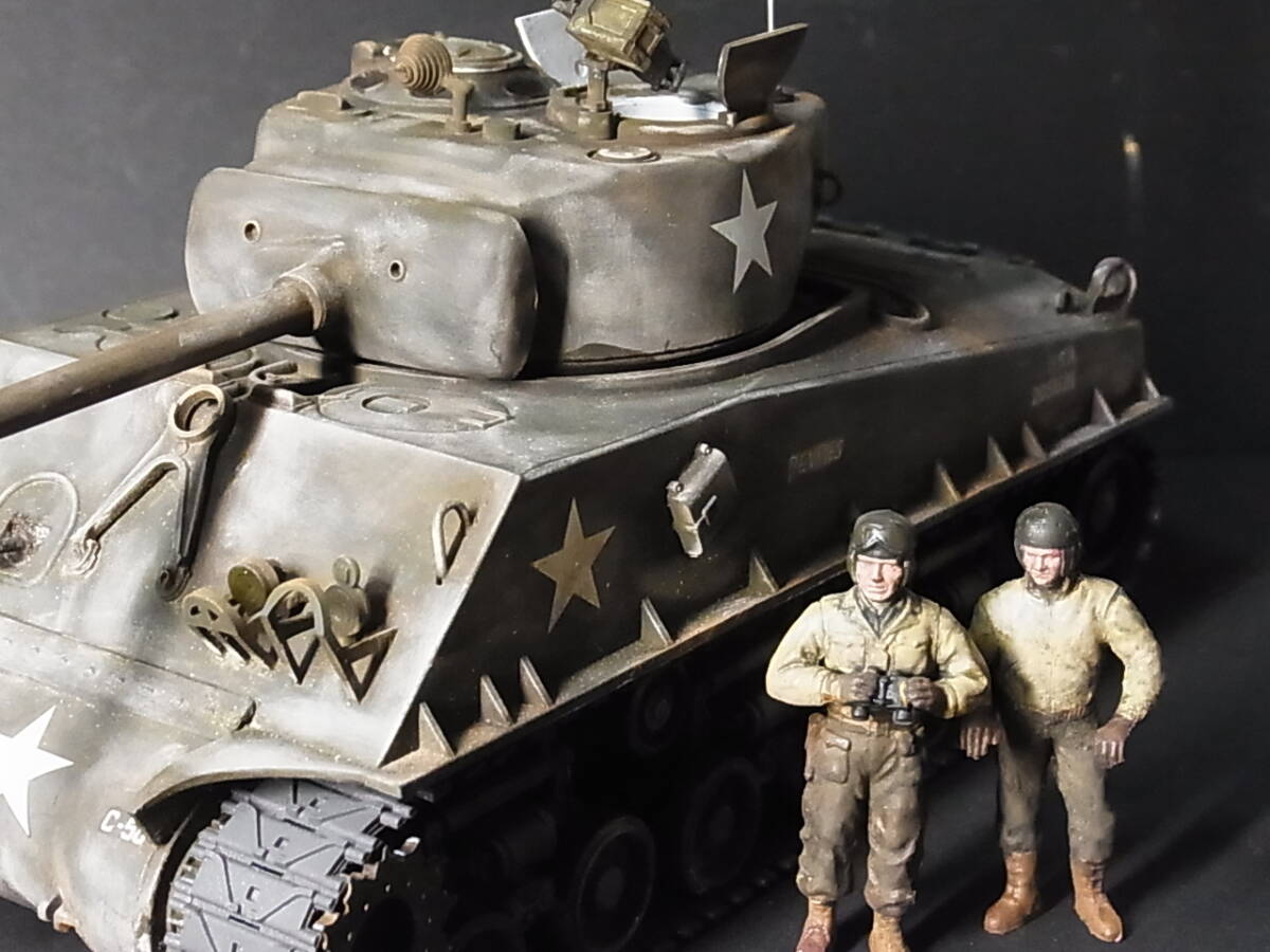 1/35 M4シャーマン戦車シングルのジャンク完成品_10