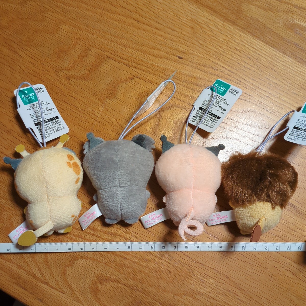【非売品】サンリオキャラクターズ どうぶつ着ぐるみマスコット クロミ ライオン編 コアラ編 キリン編 こぶた編 4種 ぬいぐるみ_3