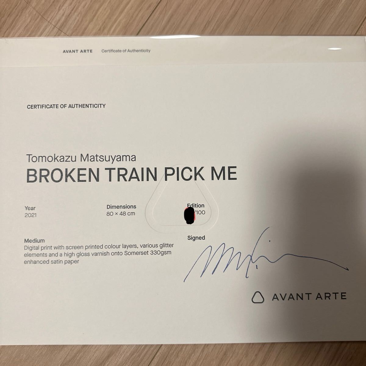 松山智一　Broken Train Pick Me 正規品　草間彌生 奈良美智 KYNE 加藤泉 井田幸昌 ロッカクアヤコ　KAWS tomokazn matuyama_4