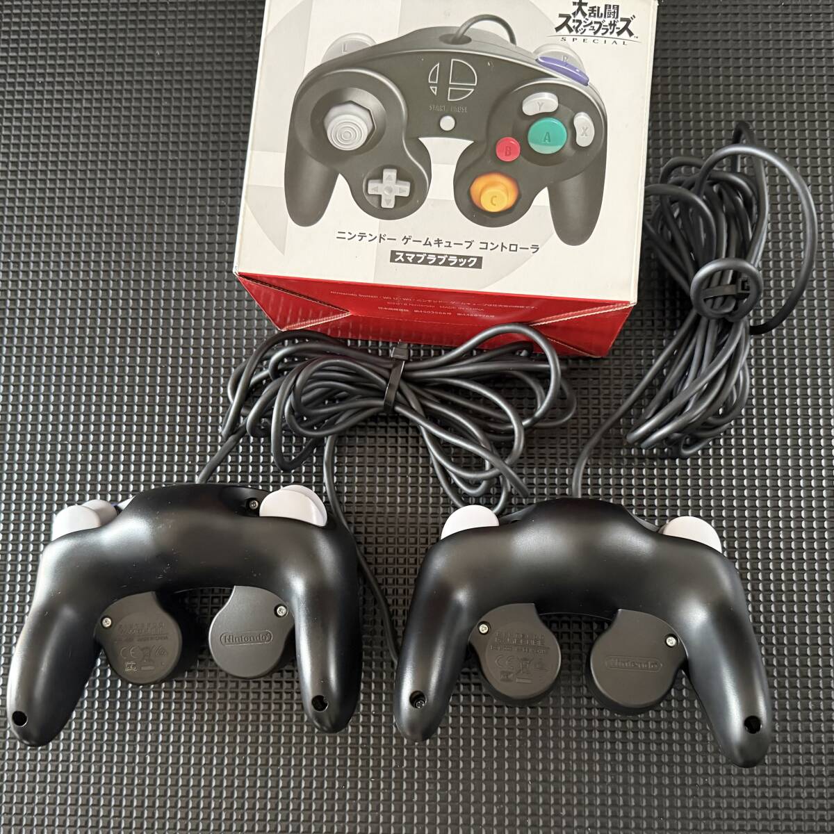 まとめ売り！ ニンテンドースイッチ 純正 ゲームキューブ コントローラー スマブラブラックx2 接続タップ Joy-Con ハンドルx2 充電グリップ_3