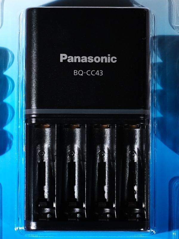 パナソニック 充電器 BQ-CC43 エネループ 充電式エボルタ ニッケル水素電池 単4形 単3形 スマートジャージ対応 つぎ足し充電対応 ...