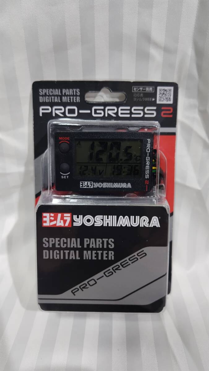 CB400F　旧CB400F　ヨシムラ プログレス2 油温計 デジタル マルチテンプメーター ＋センサー　デイトナ製フィッティング　メーターステー_2