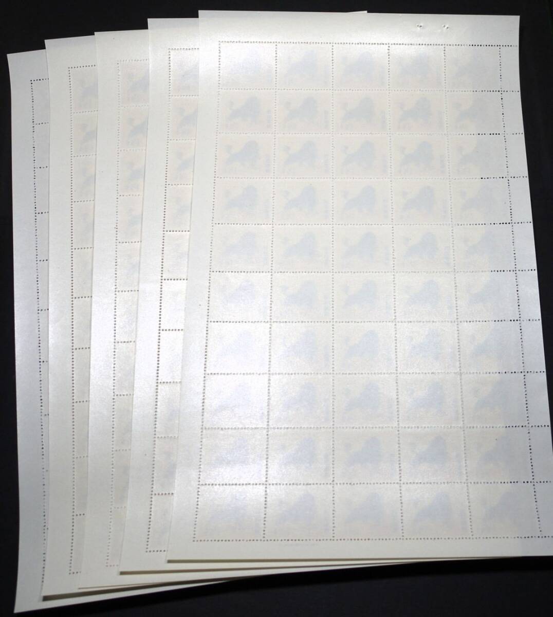 【琉球初期シート!!】(21) ヨナグニサン（日本生物教育会沖縄大会記念）20面シートX5枚まとめて 未使用NH 型価8万円_2