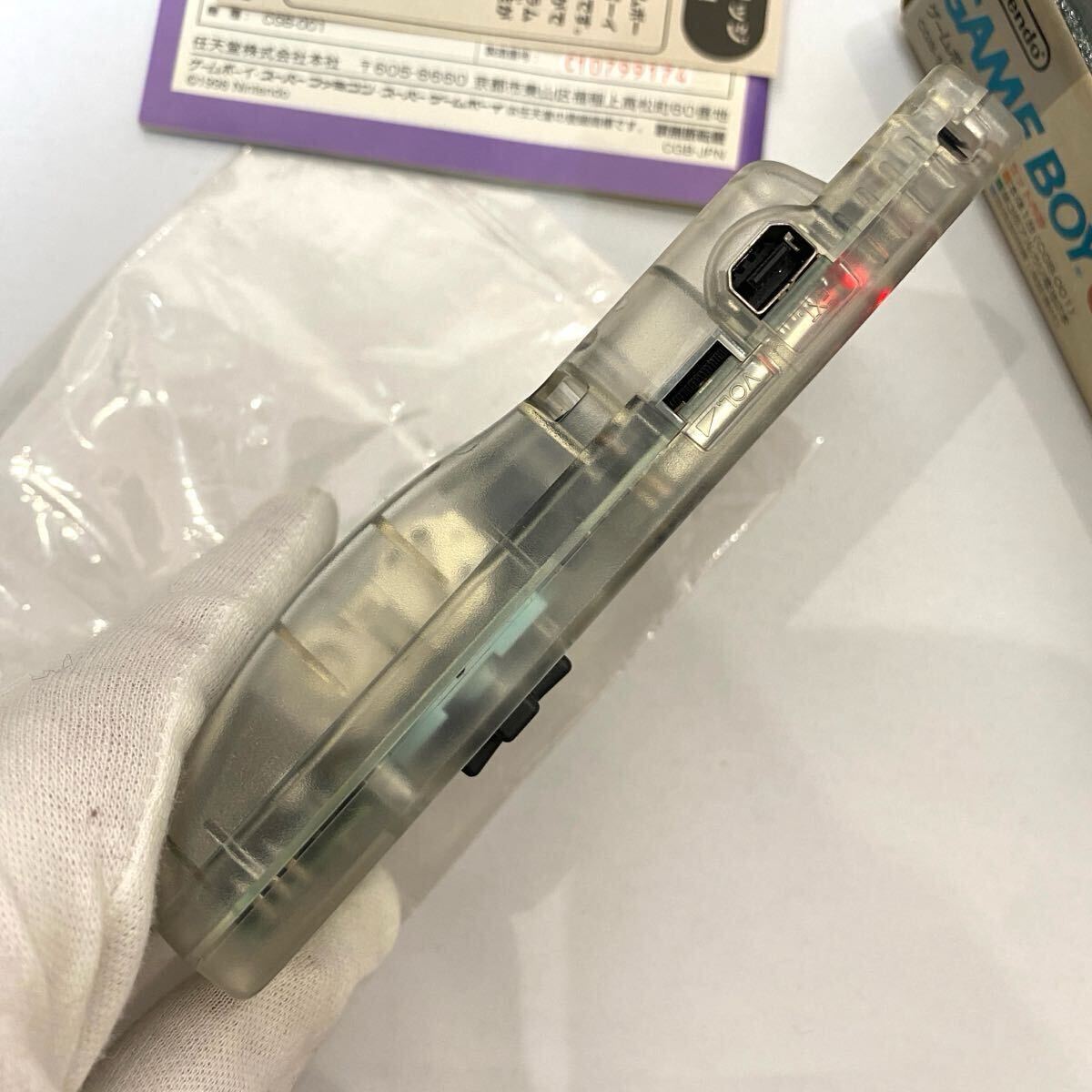 【新品同様品】ゲームボーイカラー ■ほぼ　新品未使用　クリア レア　GBC 任天堂 説明書 箱　Nintendo ニンテンドー ゲームボーイ CGB-001_6