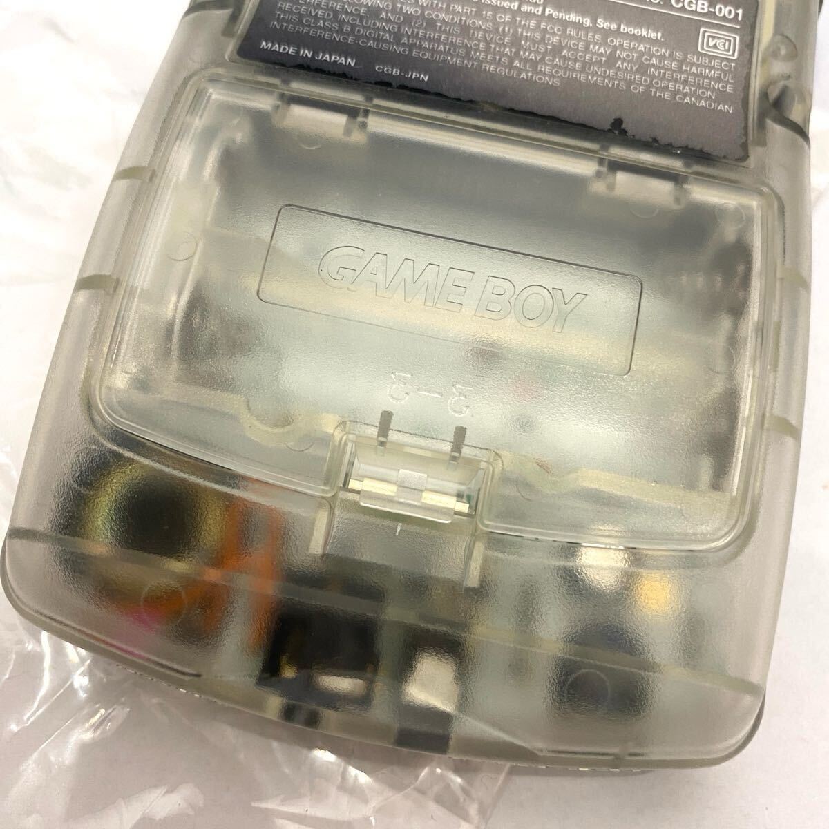 【新品同様品】ゲームボーイカラー ■ほぼ　新品未使用　クリア レア　GBC 任天堂 説明書 箱　Nintendo ニンテンドー ゲームボーイ CGB-001_9