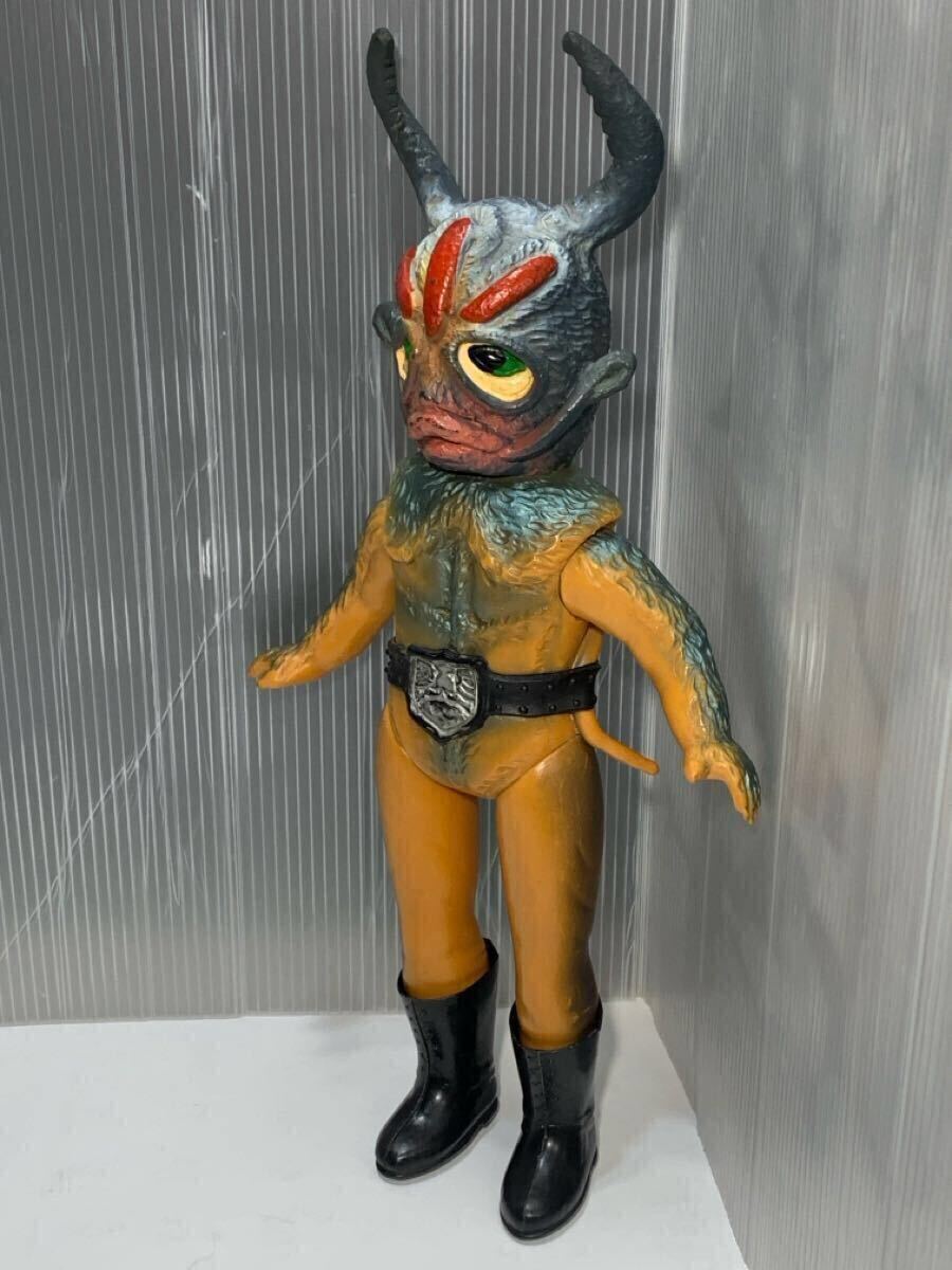 当時物　旧バンダイ　仮面ライダー　地獄サンダー　キングサイズ　ソフビ 古い ソフビ 約29cm(検索 地獄サンダー ? Bandai 旧バンダイ 当時物