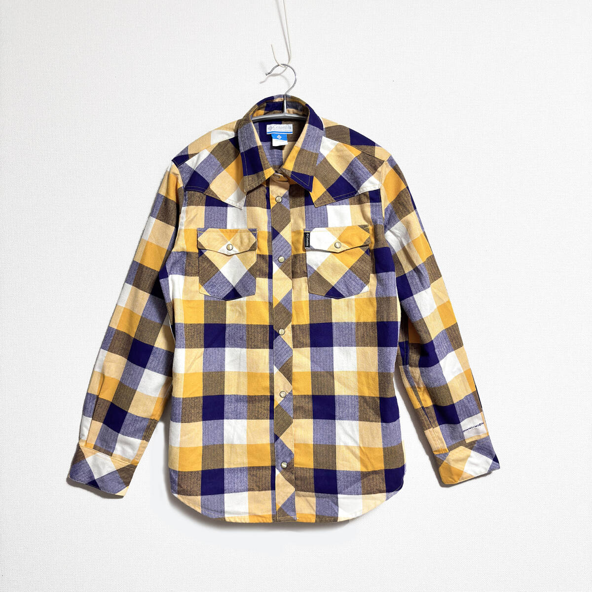 【コロンビア COLUMBIA】ウエスタンシャツ M 起毛　チェック OMNI-WiCK_1