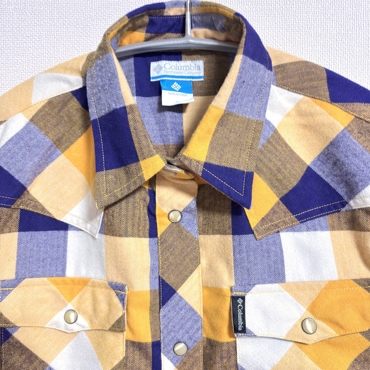 【コロンビア COLUMBIA】ウエスタンシャツ M 起毛　チェック OMNI-WiCK_4