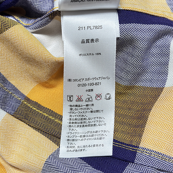 【コロンビア COLUMBIA】ウエスタンシャツ M 起毛　チェック OMNI-WiCK_8