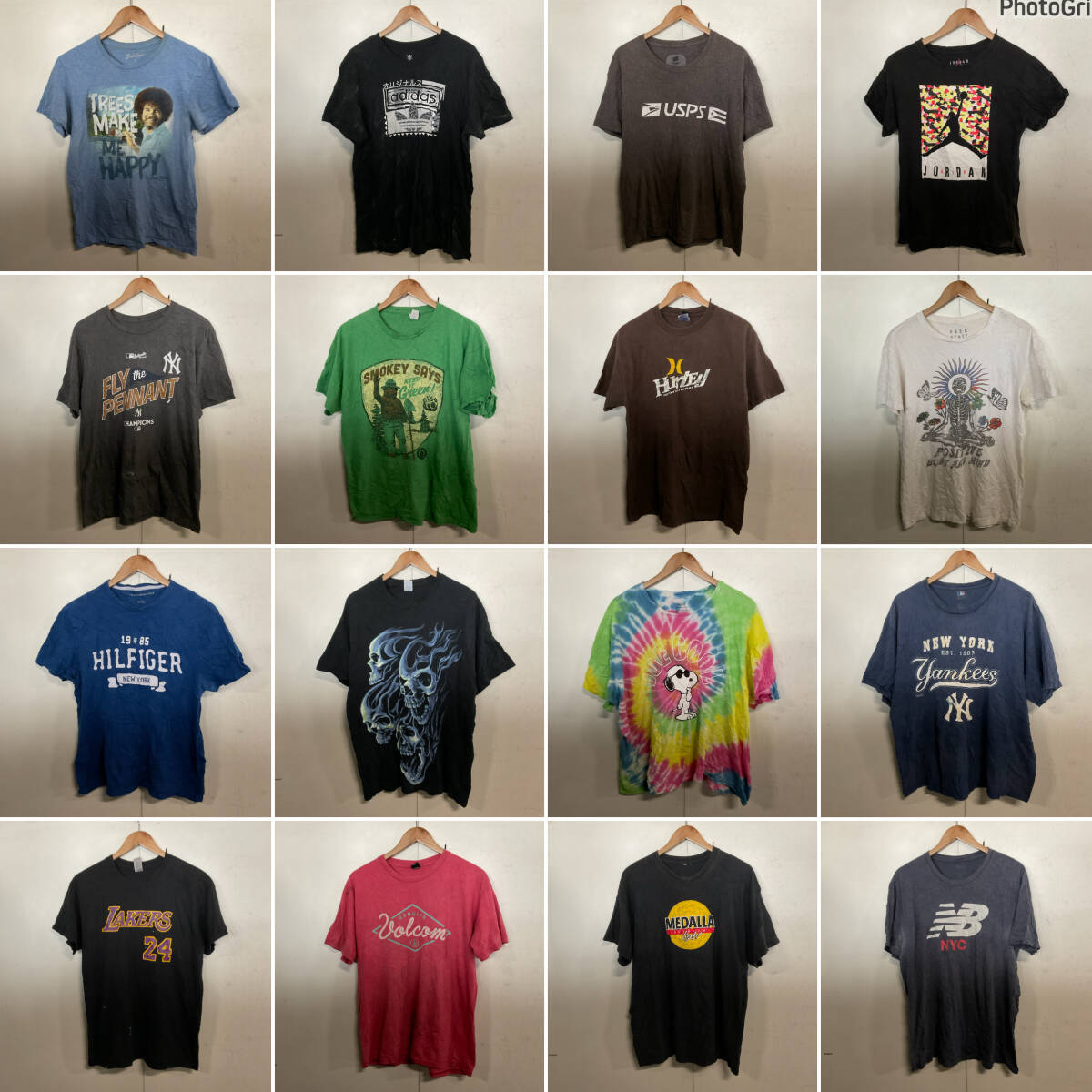 T510】☆1円スタート☆ アメリカ古着卸オススメTシャツ大量45kgベール 